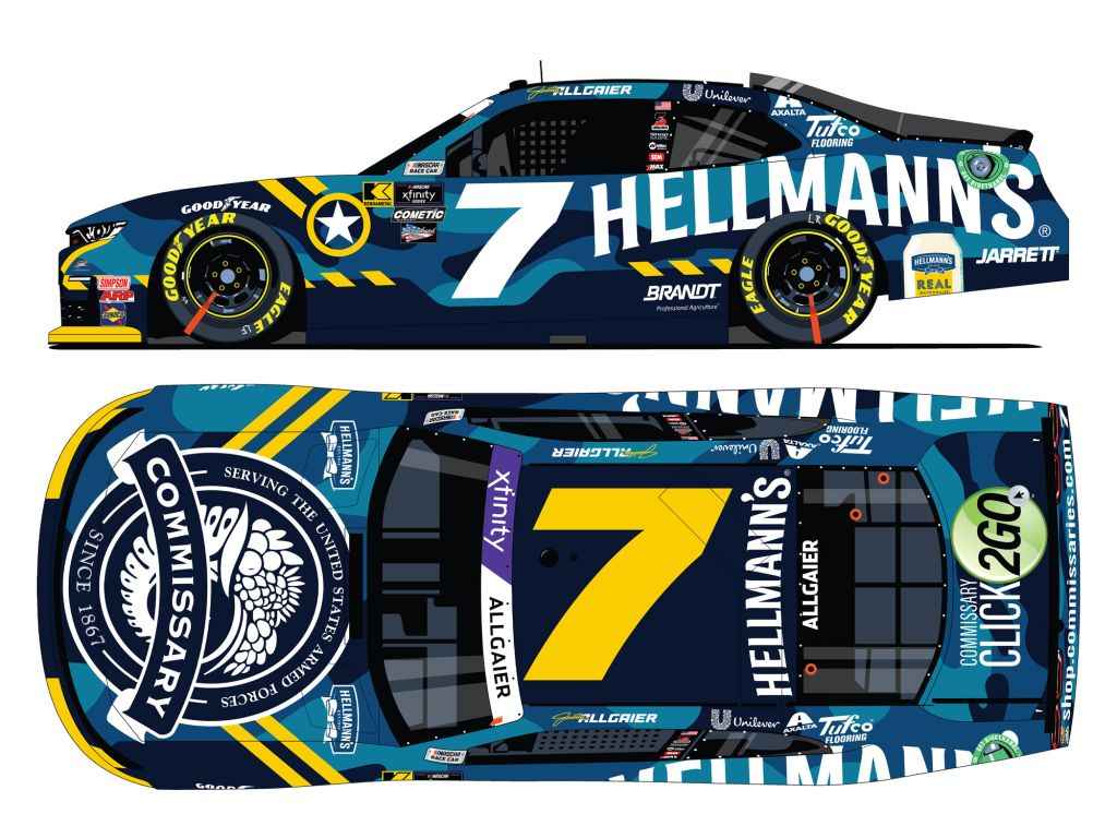 Justin Allgaier Autographed 2024 Hellmann's DECA 1:24 Nascar Diecast