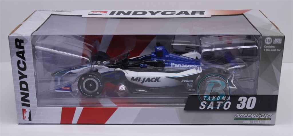 Takuma Sato 2018 #30 Rahal Letterman Lanigan Racing Mi-Jack 1:18