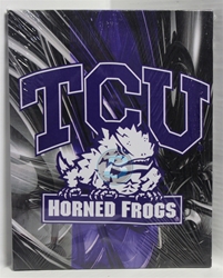 Texas Christian University Canvas 11" x 14" Wall Hanging collectible canvas, ncaa licensed, officially licensed, collegiate collectible, university of
