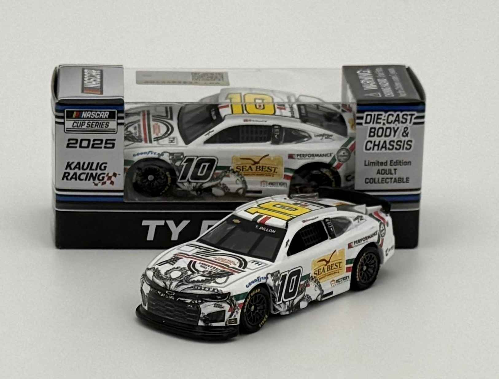 Ty Dillon 2025 Roma 70th Anniversary/Sea Best 1:64 Nascar Diecast