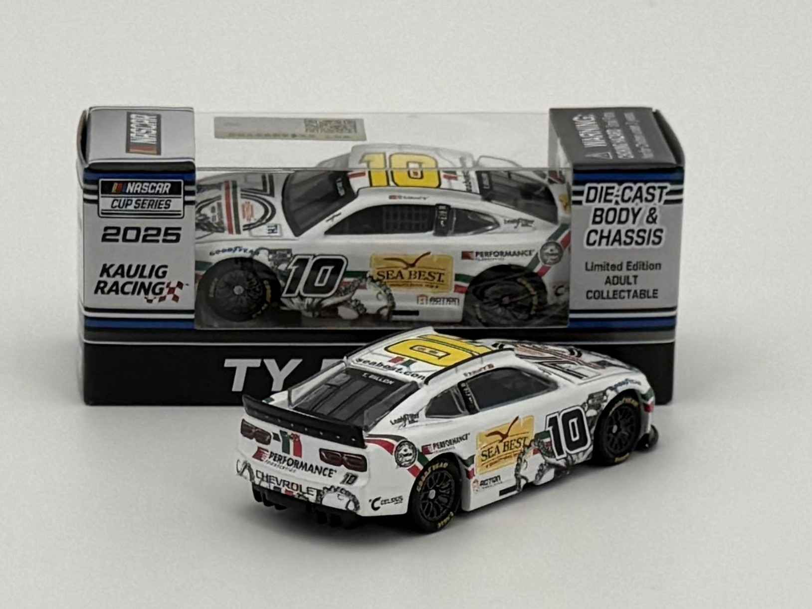 Ty Dillon 2025 Roma 70th Anniversary/Sea Best 1:64 Nascar Diecast