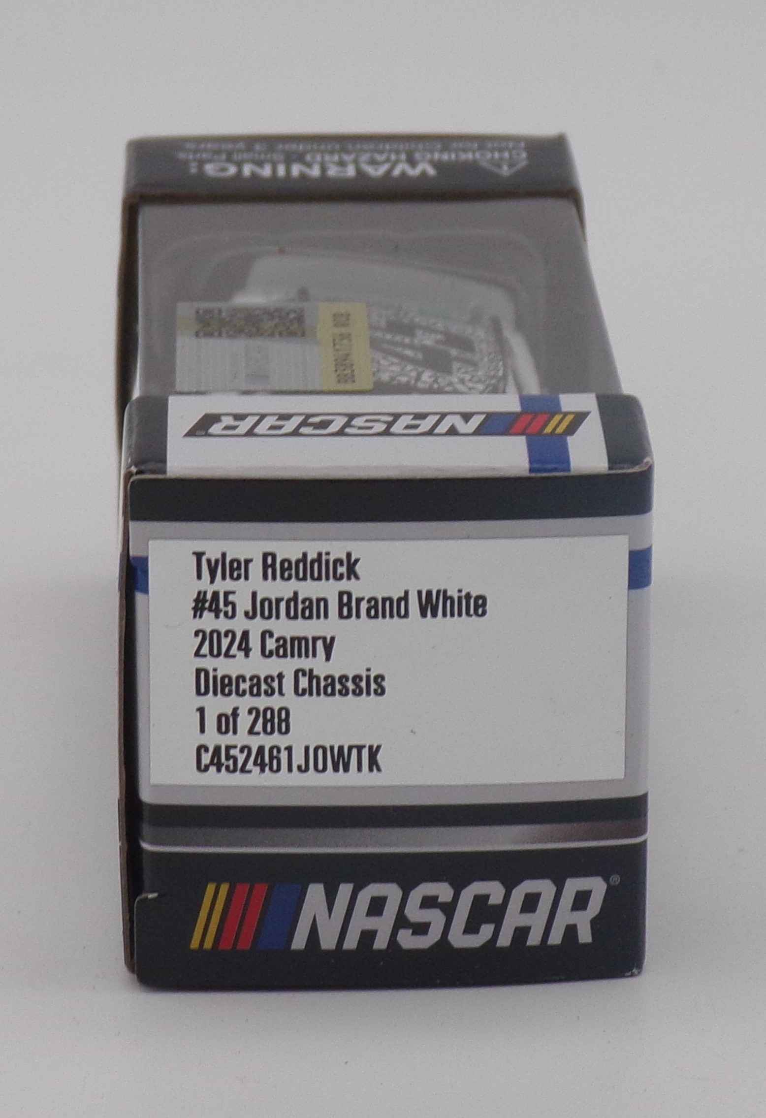 Tyler Reddick 2024 Jordan Brand White 1:64 Nascar Diecast Chassis