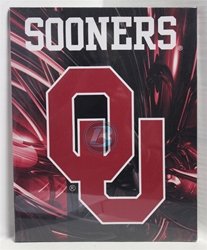 University of Oklahoma Sooners Canvas 11" x 14" Wall Hanging collectible canvas, ncaa licensed, officially licensed, collegiate collectible, university of