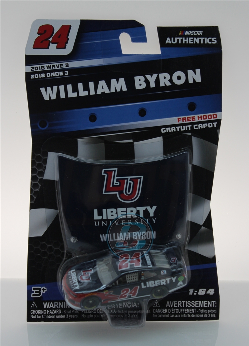 2018 Wave 3 William Byron Liberty University 1/64 NASCAR Authentics Diecast MIP 