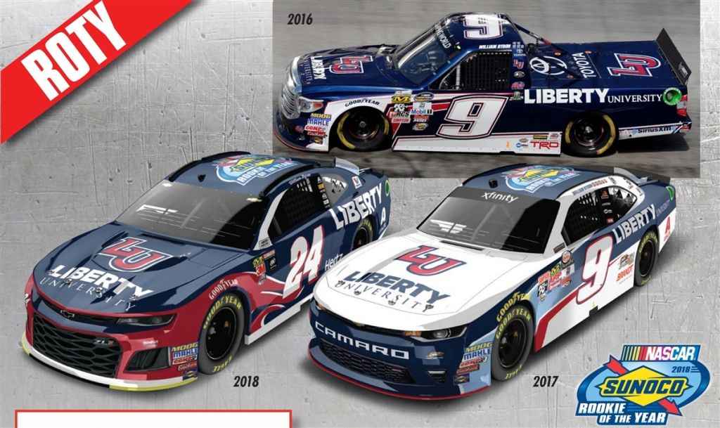 W Byron 1/24 Ho Liberty University Atlanta Win 22 Camaro Zl1
