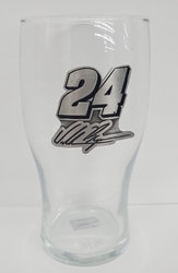 William Byron Pewter Name & Number Pint Glass William Byron Pewter Name & Number Pint Glass