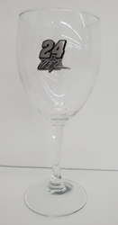 William Byron Pewter Name & Number Wine Glass William Byron Pewter Name & Number Wine Glass
