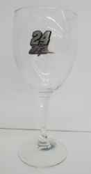William Byron Pewter Name & Number Wine Glass William Byron Pewter Name & Number Wine Glass