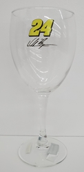 William Byron Name & Number Decal Wine Glass William Byron Name & Number Decal Wine Glass
