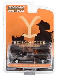 Yellowstone - John Duttons 2017 RAM 3500 Laramie Dually - Greenlight Hollywood Series 38 1:64 Scale Greenlight Hollywood, 1:64 Scale