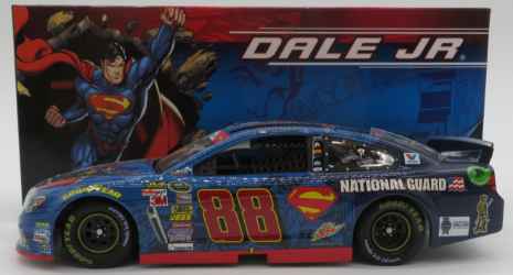 Dale Earnhardt Jr Autographed 2014 National Guard Superman 1:24 Nascar Diecast Dale Earnhardt Jr, Nascar Diecast, 2014, Nascar Diecast,1:24 Scale Diecast