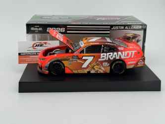 Justin Allgaier Autographed 2026 Brandt Whiskey 1:24 OReilly Auto Parts Series Justin Allgaier, Nascar Diecast, 2026 Nascar Diecast, 1:24 Scale Diecast, Autographed