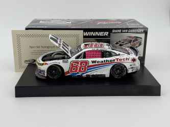 Shane Van Gisbergen Autographed 2025 Weathertech Bank of America Roval 10/05/25 Race Win 1:24 Nascar Diecast - FOIL NUMBER CAR Shane Van Gisbergen, Nascar Diecast, 2025 Nascar Diecast, 1:24 Scale Diecast, Autographed