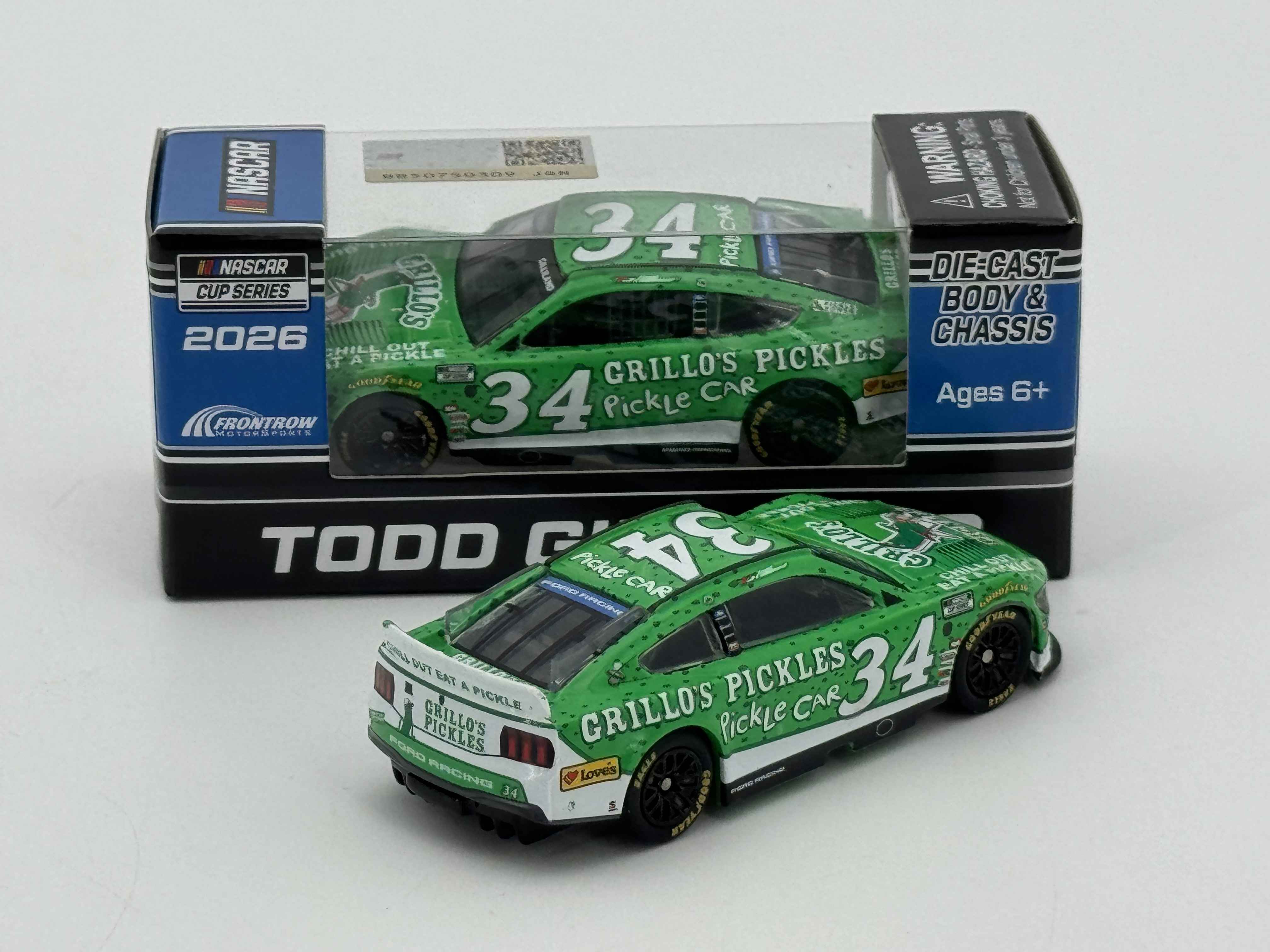 Todd Gilliland 2026 Grillo's Pickles 1:64 Nascar Diecast