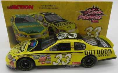 Tony Raines Dual Autographed 2005 The Outdoor Channel 1:24 Nascar Diecast Tony Raines, Nascar Diecast, 2005, Nascar Diecast, 1:24 Scale Diecast
